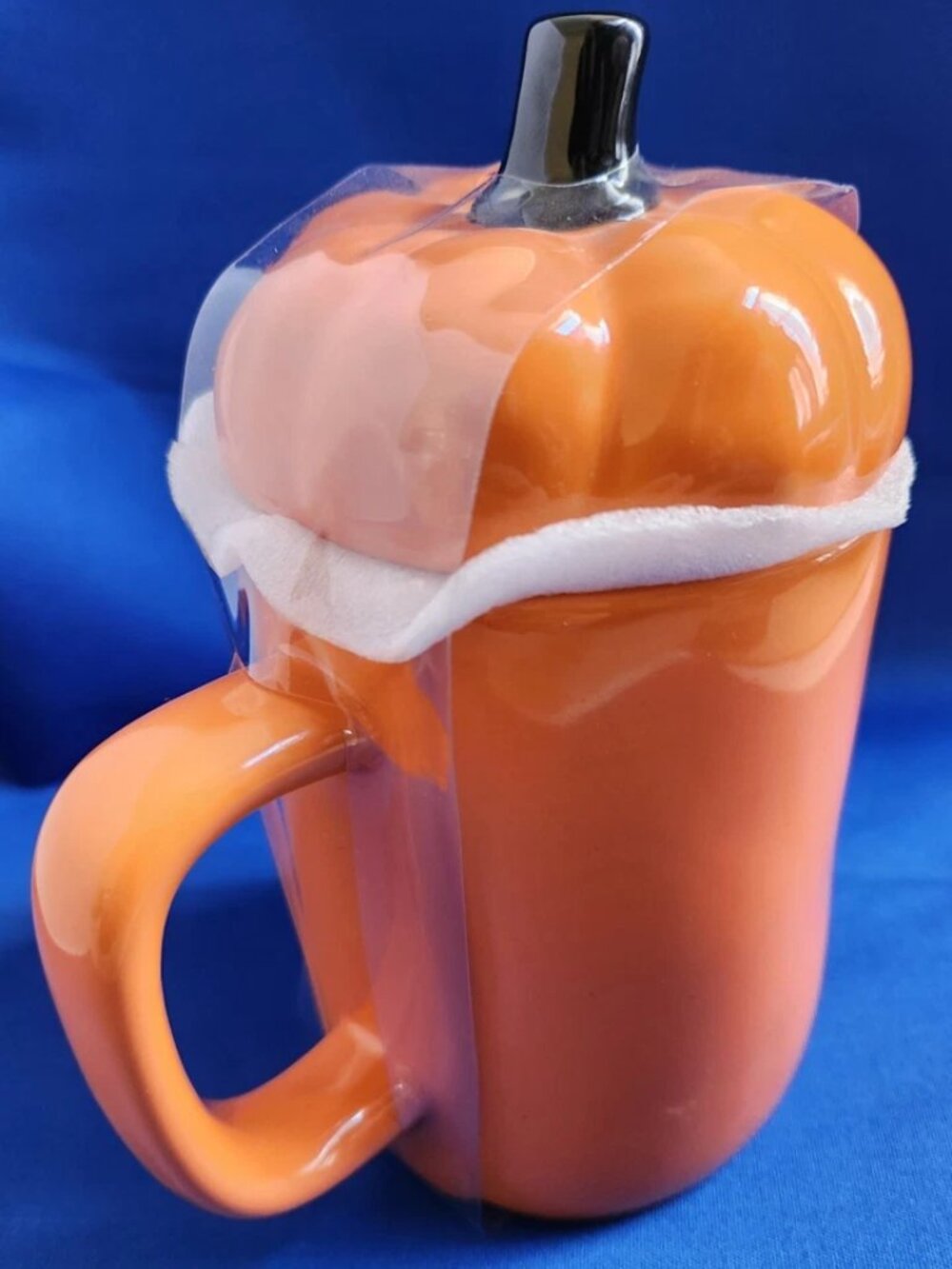 New RAE DUNN Halloween TRICK OR TREAT Pumpkin Orange Mug &Lid Artisan Collection - Picture 4 of 12